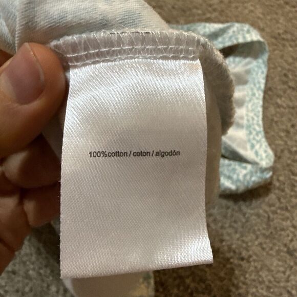 H Halston Open Back Tank Workout Sleeveless Top Size M Blue Lightweight Athletic - Picture 6 of 8